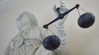 La balance symbole de la loi, le 19 septembre 2017 au tribunal de Rennes [LOIC VENANCE / AFP/Archives]