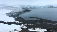 Le glacier Collins dont la masse a fondu depuis dix ans, le 2 février 2018 sur l'île du Roi-George, en Antarctique [Mathilde BELLENGER / AFP]