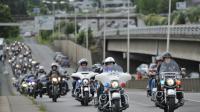 L'American Tours Ferstival est, selon Harley-Davidson, "le festival de bikers le plus fréquenté en France"  [GUILLAUME SOUVANT / AFP]