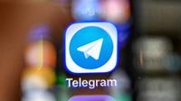Le symbole choisi par la messagerie Telegram [Yuri KADOBNOV / AFP]