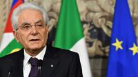 Le président italien Sergio Mattarella, le 27 mai au Quirinal,  le palais présidentielà Rome [Vincenzo PINTO / AFP]