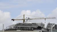 Le "Symphony of the Sea", paquebot de croisière constuit par les chantiers navals STX France à Saint-Nazaire, le 27 juillet 2017 [DAMIEN MEYER / AFP/Archives]