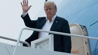 Le président américain Donald Trump arrive à la base aérienne du Maryland le 13 juin 2018, après le sommet de Singapour [SAUL LOEB / AFP/Archives]