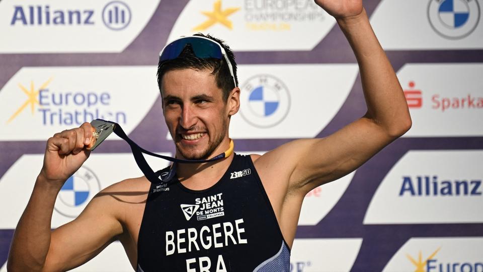 Triathlon : le Français Léo Bergère sacré champion du monde