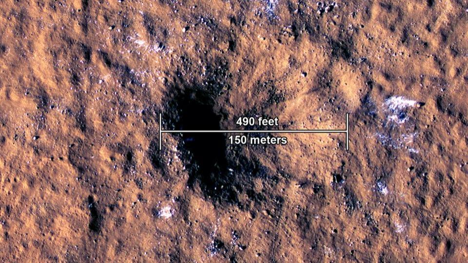 La Nasa découvre le plus gros cratère de météorite jamais observé sur Mars