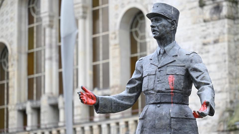 Metz : une statue du général de Gaulle dégradée, le maire «scandalisé» porte plainte