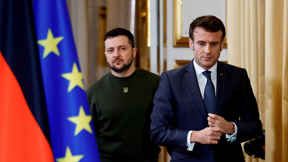 Guerre en Ukraine : ce qu'il faut retenir de la prise de parole d'Emmanuel Macron et Volodymyr Zelensky depuis l'Elysée