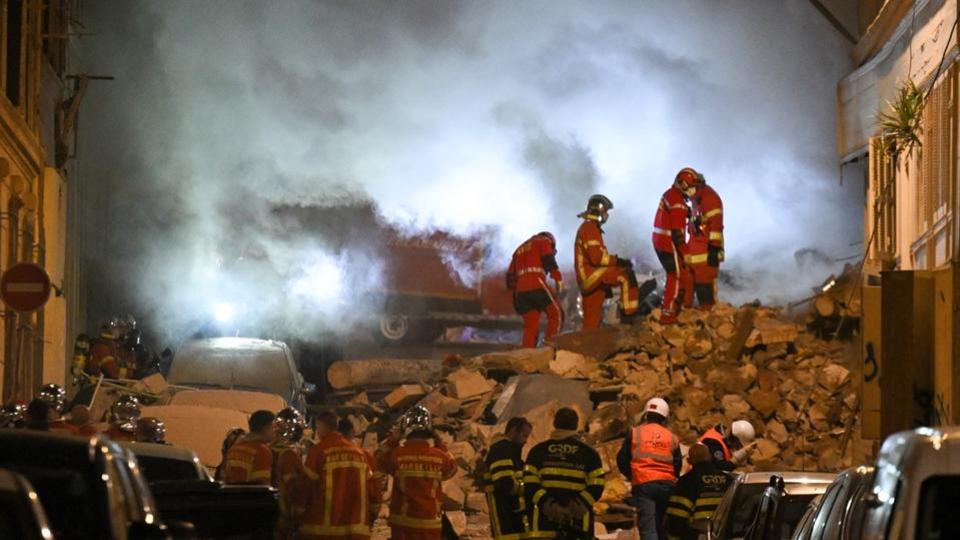 Marseille : un immeuble d'habitation s'effondre, au moins 5 blessés dénombrés