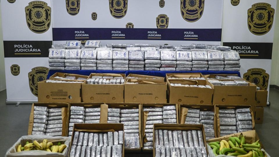 Portugal : 4,2 tonnes de cocaïne saisies dans des palettes de bananes de Colombie