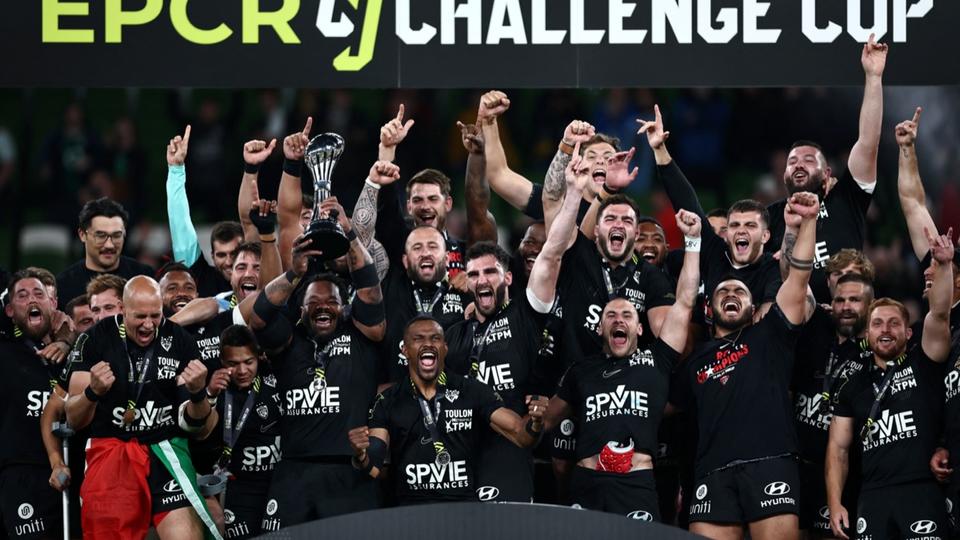 Rugby : Toulon remporte la Challenge Cup face à Glasgow (43-19)