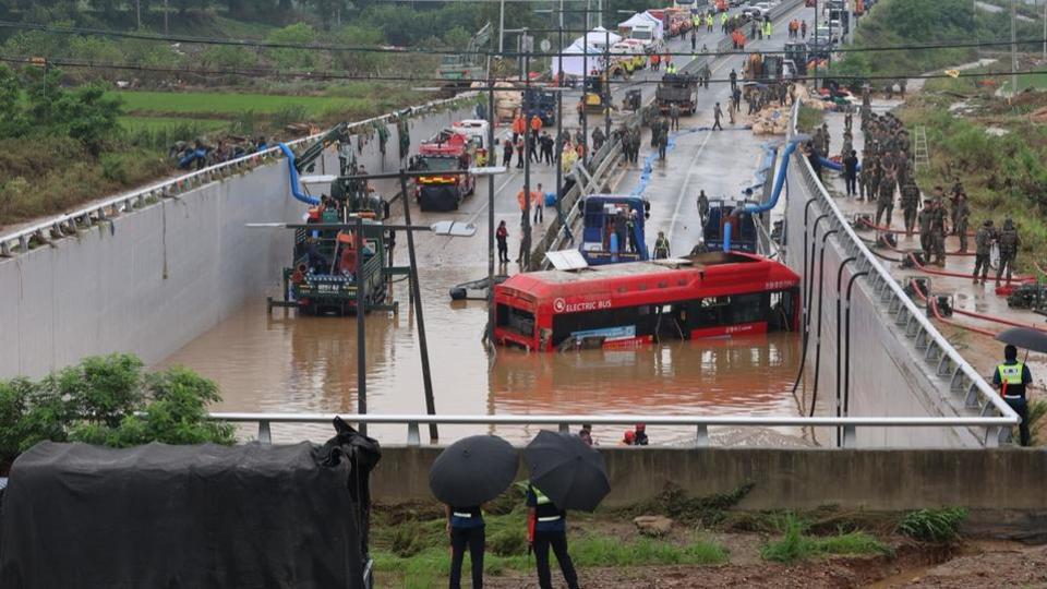 Corée du Sud : au moins 33 morts et dix disparus dans les inondations et glissements de terrain causés par la mousson