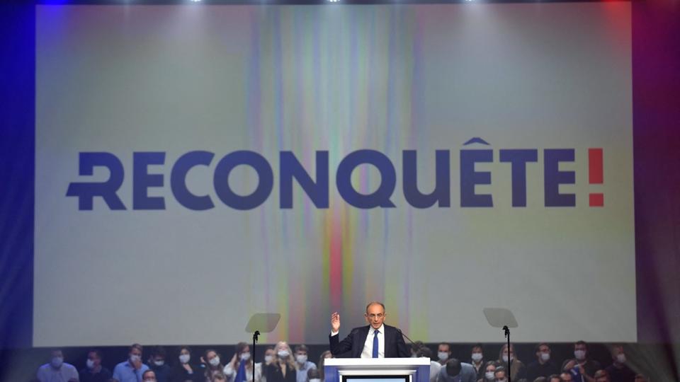 Présidentielle 2022 : Éric Zemmour lance son parti, «Reconquête»