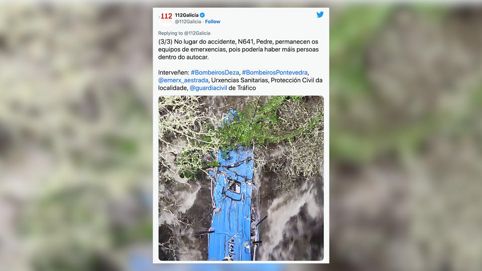 Espagne : six morts après la chute d'un bus dans une rivière