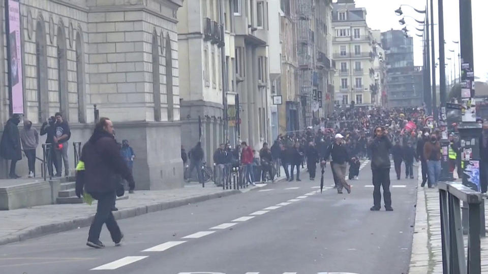 Réforme des retraites : des tensions à Rennes ce jeudi, en marge de la manifestation (vidéo)