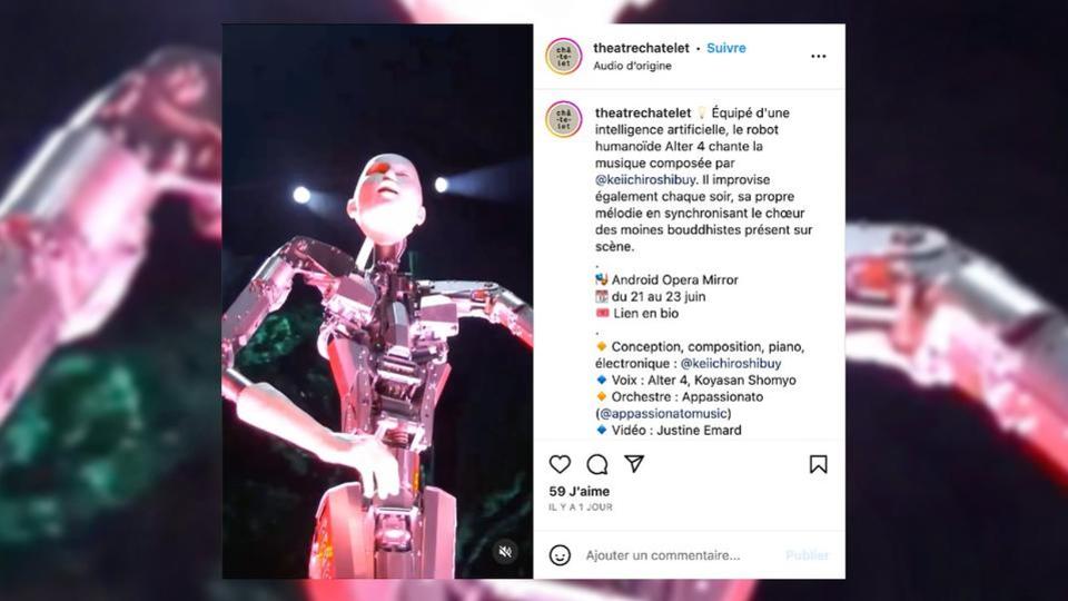 «Android Opera Mirror» : un spectacle au Châtelet fait chanter un robot humanoïde doté d'intelligence artificielle