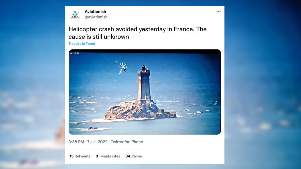 Finistère : un hélicoptère évite de justesse le crash lors d'une manoeuvre à la pointe du Raz (vidéo)