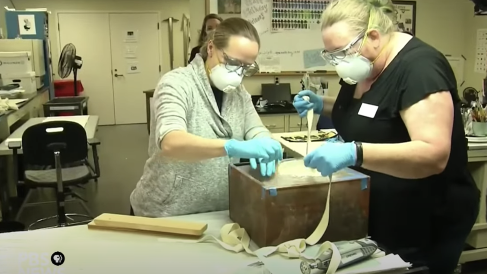 Vidéo : des reliques de la guerre de Sécession découvertes dans une capsule temporelle datant de 1887