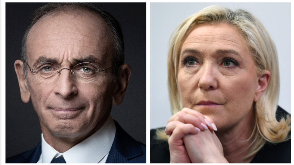 Présidentielle 2022 : les Français ont une meilleure opinion de Marine Le Pen que d'Eric Zemmour