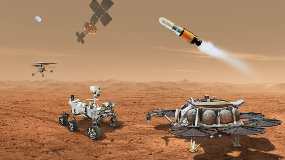 Espace : la Nasa présente son plan pour rapporter des échantillons martiens sur Terre