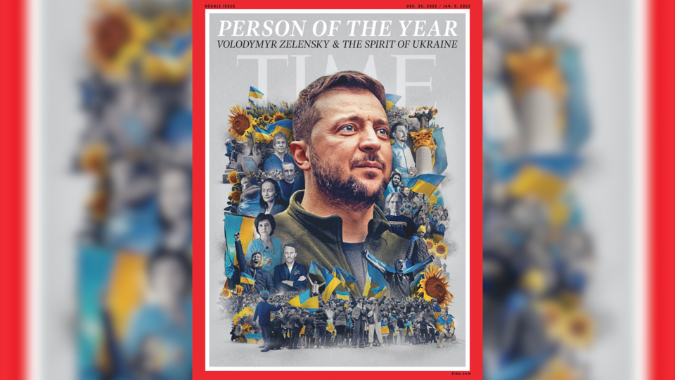 Guerre en Ukraine : Volodymyr Zelensky personnalité de l'année 2022 pour Time magazine