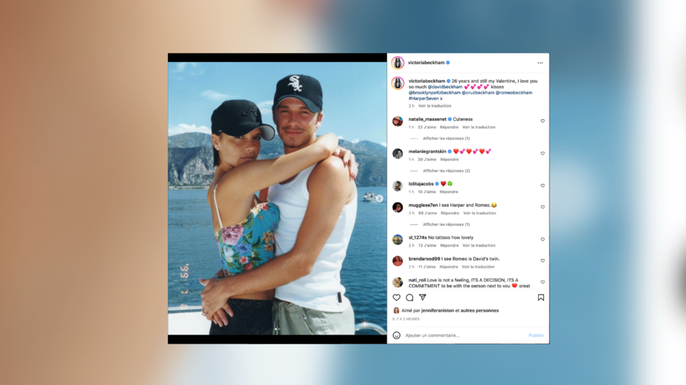 Saint-Valentin : Victoria Beckham partage des photos inédites de son couple