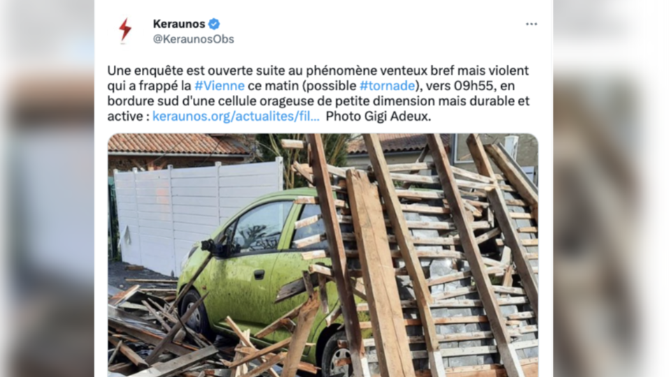Vienne : une tornade frappe les habitants du village de Saint-Jean-de-Sauves (vidéos)