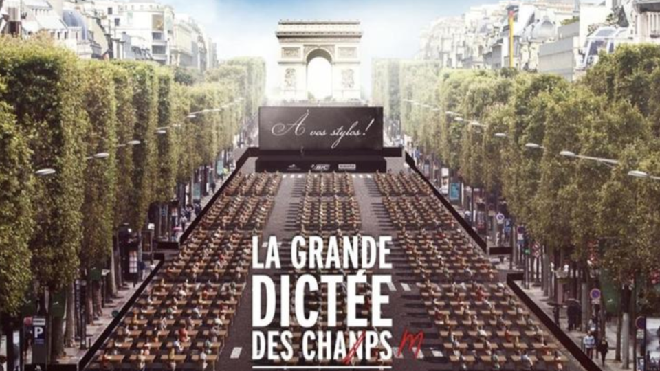 «Grande dictée des Champs-Elysées» : voici les textes soumis aux participants