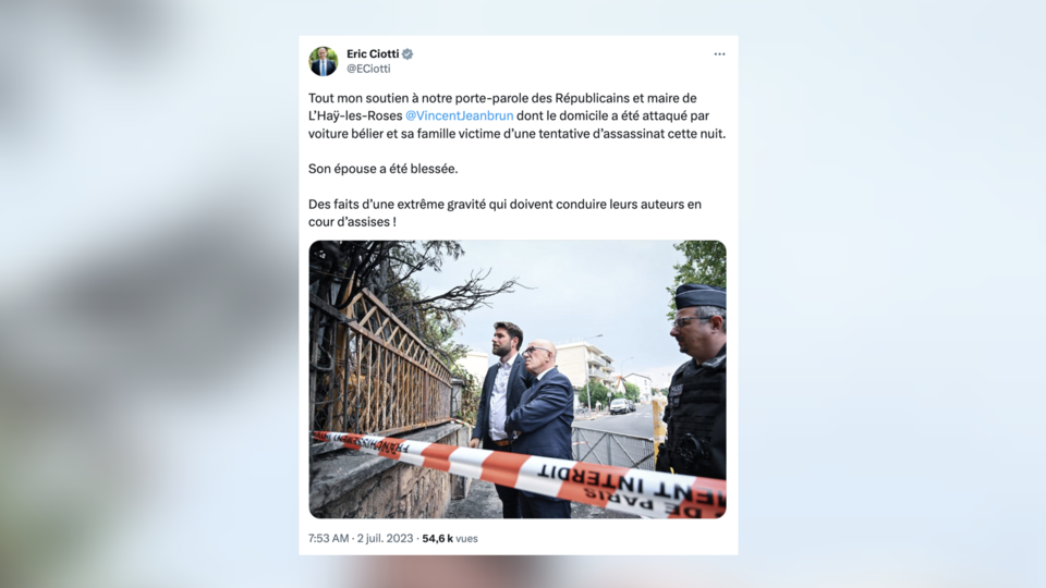 L'Haÿ-les-Roses : la classe politique unanimement indignée après l'attaque visant le maire