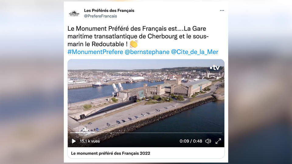 La gare transatlantique de Cherbourg élue monument préféré des Français