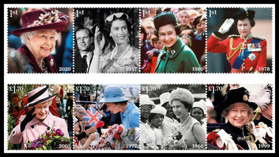 Jubilé d'Elizabeth II : Voici les 8 timbres émis spécialement par la poste britannique