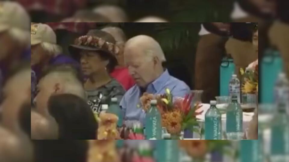 Incendies à Hawaï : Joe Biden accusé de s'être endormi pendant un hommage aux victimes