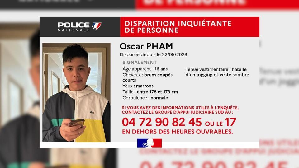 Lyon : disparition inquiétante d'Oscar, adolescent de 16 ans