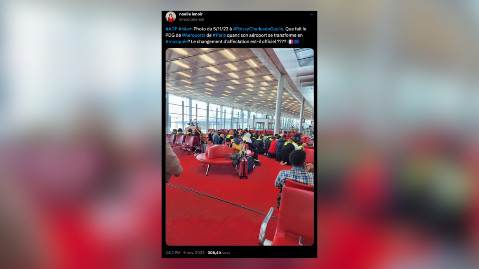 Roissy : une prière collective dans l'aéroport fait polémique, le PDG du groupe ADP dénonce une «première regrettable»