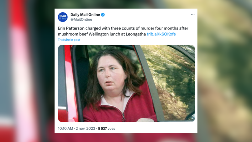 Australie : accusée d'avoir servi des champignons mortels lors d'un repas, une femme arrêtée