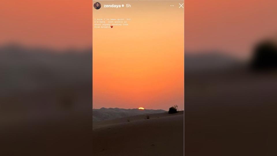 Dune Part II : Zendaya partage une photo du tournage