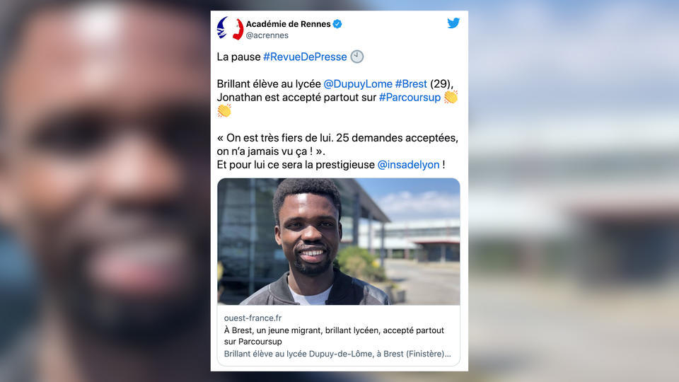 Parcoursup : un jeune migrant congolais voit ses 25 vSux acceptés