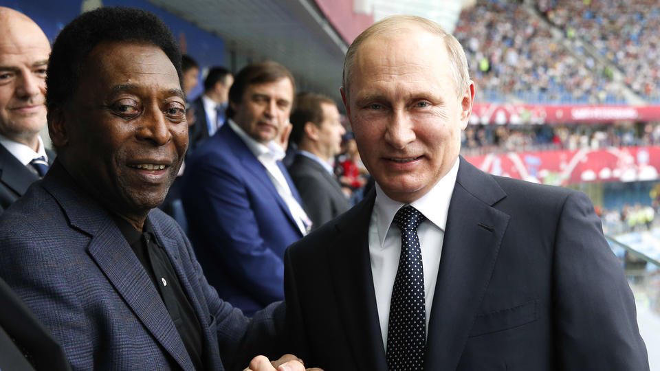 Guerre en Ukraine : le message de Pelé à Vladimir Poutine