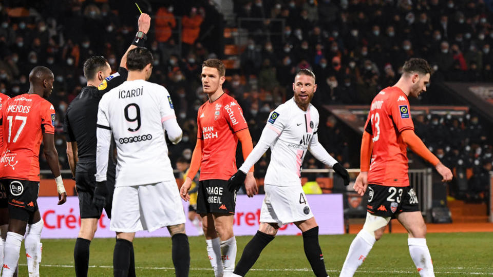 PSG : le triste record de Sergio Ramos expulsé à Lorient