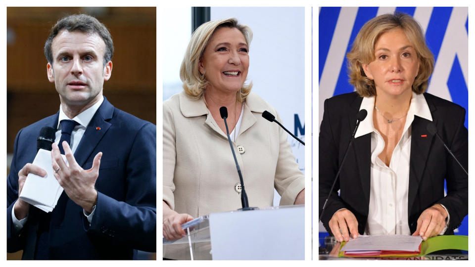 Présidentielle 2022 : Emmanuel Macron, Marine Le Pen et Valérie Pécresse sur le podium des intentions de vote