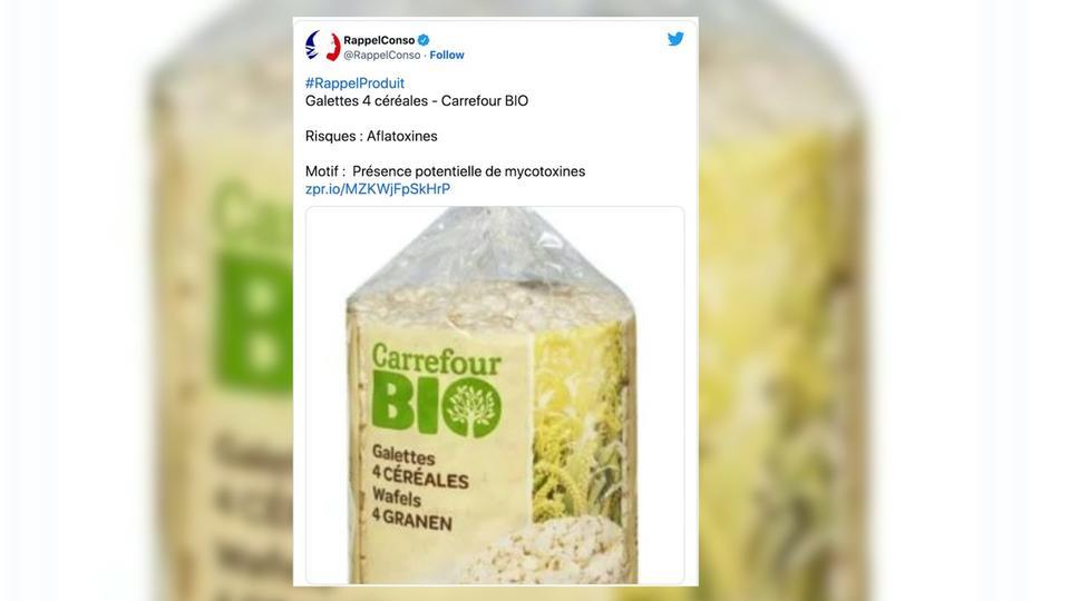 Rappel de produit : ces galettes de céréales pourraient contenir des toxines cancérogènes