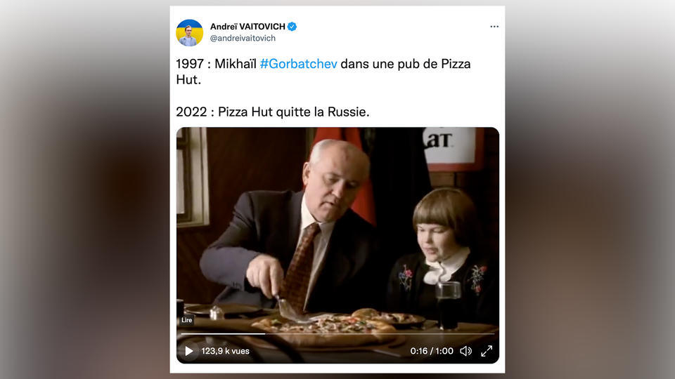 Mort de Mikhaïl Gorbatchev : quand le dirigeant soviétique jouait dans une pub pour Pizza Hut