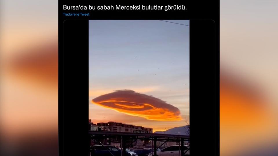 Turquie : les images surprenantes d'un nuage en forme d'Ovni