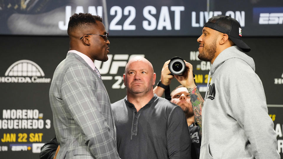 UFC 270 : Revivez le face-à-face du choc entre Francis Ngannou et Ciryl Gane (vidé)