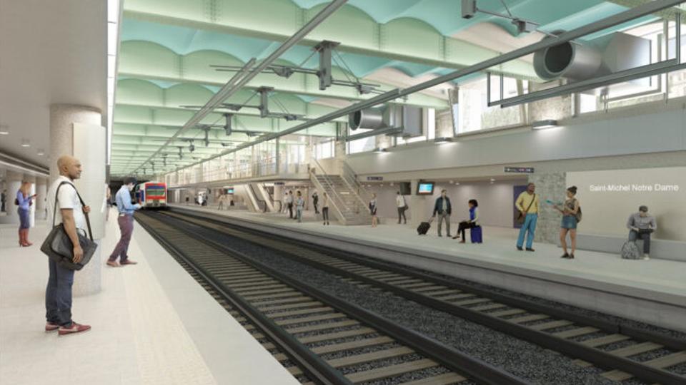Paris : prévue fin décembre, la réouverture de la gare RER Saint-Michel aura finalement lieu le 17 avril