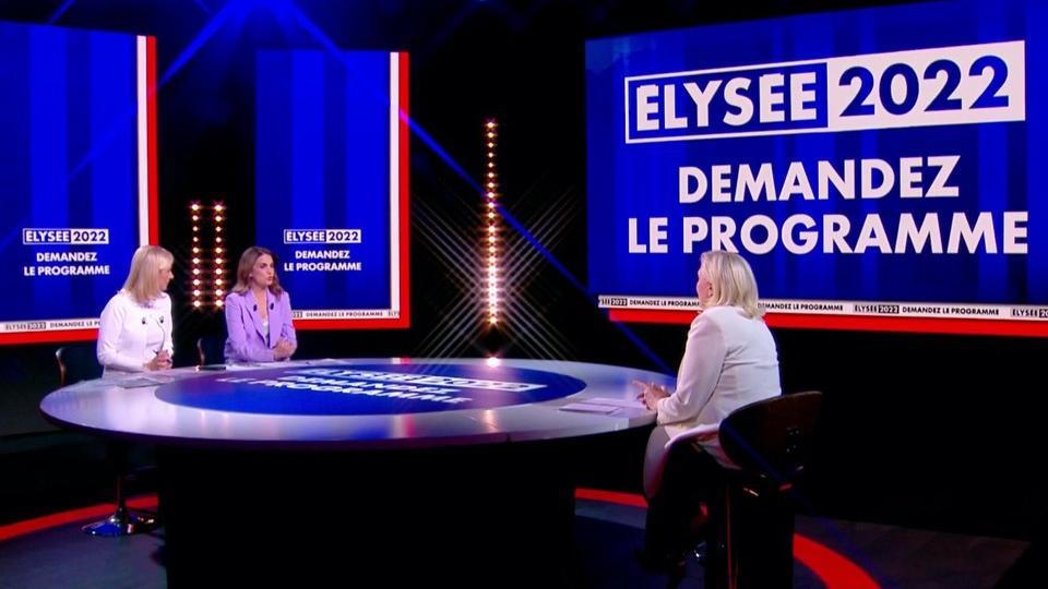 Suivez en direct l'émission «Elysée 2022 : demandez le programme», avec Marine Le Pen