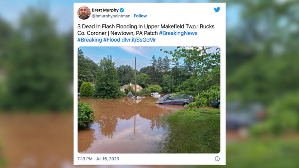 Etats-Unis : au moins 3 morts et 4 disparus dans des inondations en Pennsylvanie
