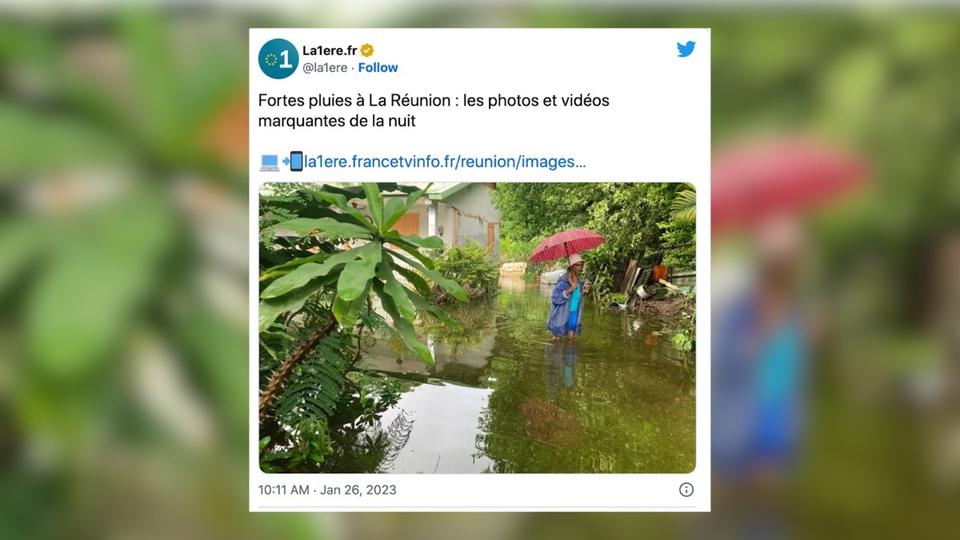 Fortes pluies à La Réunion : les images des violentes intempéries qui ont frappé l'île ce jeudi