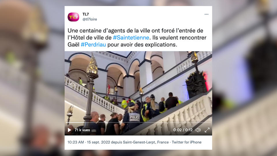 Chantage à la vidéo intime à Saint-Etienne : des agents municipaux entrent de force dans la mairie
