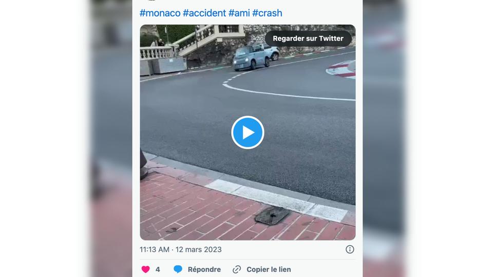 Monaco : il fait un tonneau avec sa voiture sans permis dans le virage du Fairmont