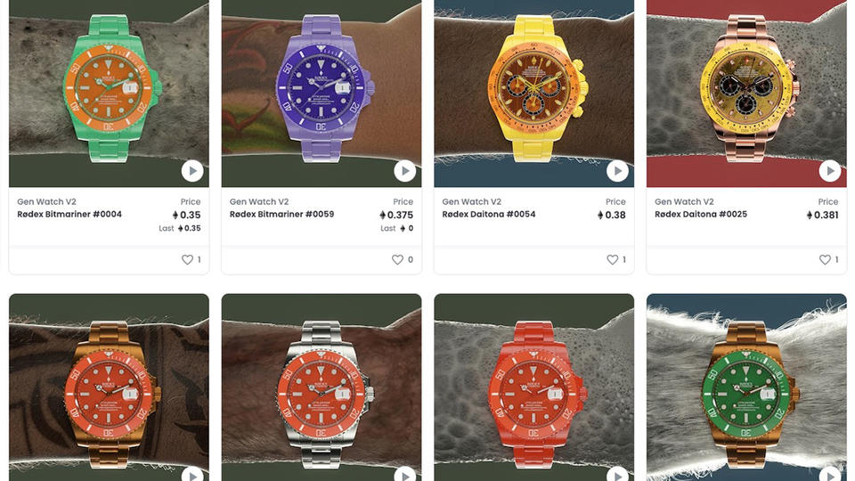 NFT : ces montres virtuelles se vendent jusqu'à 17.000 euros
